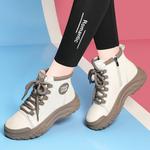 Martin Boot женские Golden Silk Rabbit, белый/коричневый - фото 5