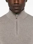 Свитер на молнии с высоким воротником Canali, нейтральный - фото 5