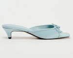 Мюли Zara Heeled With Bow, голубой (размер RU 39) - фото