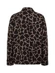 Hana Animal Print Boxy Shirt Numph, Brown Multi - фото 6