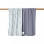 Комплект из 2 пеленальных одеял Baby Carter's, синий - фото