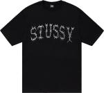 Футболка Stussy Barb Tee 'Black', черный - фото