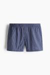 Комплект трусов H&M Woven Boxer, 4 предмета, темно-синий - фото 2
