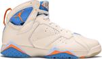 Кроссовки Air Jordan 7 Retro Pacific Blue, белый - фото
