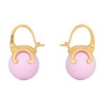 CELINE Латунные серьги унисекс pink - фото 3