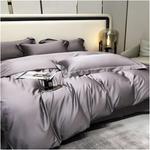 CAIMIAO Комплект постельного белья хлопковый однотонный Silver - фото 3
