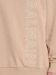 Balmain худи с тисненым логотипом, нейтральный цвет - фото 7