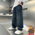 Детские джинсы Disney, синий серый (thickened and fleece-lined) - фото 4