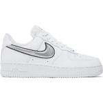 Кроссовки Nike Wmns Air Force 1 07 Essential White Metallic Silver, белый/серебристый - фото
