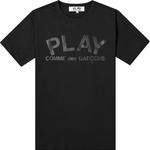 Футболка Comme des Garçons PLAY Play Logo Tee 'Black', черный - фото 2