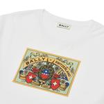 Футболка с принтом Crest BALLY, белая - фото 4