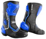 Мотоциклетные ботинки Bogotto Race-X с укреплением на лодыжке, черный/синий/белый - фото 2