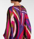 Айрид шелковое сатиновое мини-платье Pucci, Multicolor - фото 6