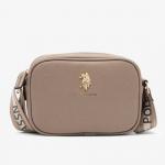 Сумка кросс-боди U.S. Polo Assn.Classic Zip, серо-коричневый - фото