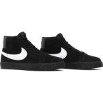 Кроссовки Nike Zoom Blazer Mid SB 'Black White', черный - фото 8