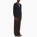Кашемировый свитер мужской синий Prada, синий - фото 4