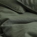 Комплект двуспального постельного белья H&M Home Linen, хаки - фото 4