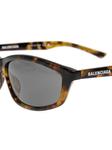 Balenciaga Eyewear logo-print солнцезащитные очки, коричневый - фото 3