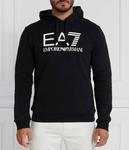 Толстовка мужская Ea7 с капюшоном, черный - фото