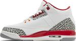 Кроссовки Air Jordan 3 Retro GS Cardinal Red, белый - фото 3