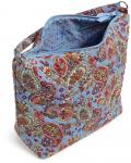 Сумка Vera Bradley Oversized Hobo Shoulder, голубой - фото 3
