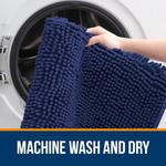 Коврик для ванной Olanly, 77х51 см, синий - фото 5