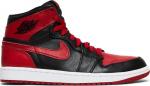 Кроссовки Air Jordan 1 Retro High Banned 2011, черный - фото