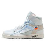 Кроссовки 1 x Off White Retro High OG Air Jordan, белый - фото