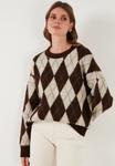 Джемпер LELA LOOSE FİT, Brown - фото