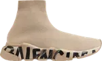 Кроссовки Balenciaga Wmns Speed Trainer Midsole Logo - Beige, коричневый - фото