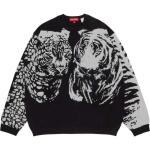 Свитшот Supreme Big Cats Jacquard, черный - фото