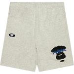 Шорты с вышитым логотипом A Bathing APE Aape, серо-белый - фото