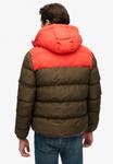 Куртка Superdry & Co BLOCK HOODED PUFFER, Slate Brown/Brown - фото 3