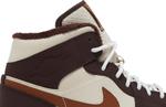 Кроссовки Wmns Air Jordan 1 Mid SE Cream Dark Chocolate, кремовый - фото 2