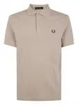 Поло с вышитым логотипом Fred Perry, коричневый - фото