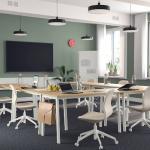 Стол Ikea Mittzon 140X68X75 см, белый/деревянный - фото 2