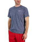 Футболка Nike Hydroguard Dri-fit Stretch UPF 40+ Heather Rash Guard, синий - фото 3