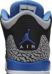 Кроссовки Air Jordan 3 Retro BG Sport Blue, черный - фото 7