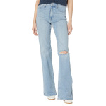 Джинсы Madewell, Tall 11" High-Rise Flare Jeans in Eversfield Wash: Knee-Rip Edition - фото