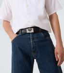 Ремень из сафьяновой кожи Prada, черный - фото 2