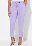 Брюки MIAMODA CRINCLE SEITENSTREIFEN ELASTIKBUND, Lavender/Lilac - фото