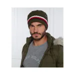 Шапка с добавлением шерсти Tommy Hilfiger, хаки - фото 2