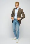 Пиджак Teeshoppen, Dark Brown - фото 2
