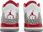 Кроссовки Air Jordan 3 Retro GS Cardinal Red, белый - фото 6