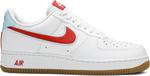 Кроссовки Nike Air Force 1 Low 'White Chile Red', белый - фото 2