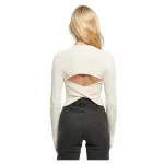 Свитер Urban Classics Short Rib Knit Twisted Back, белый - фото 2