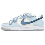 Кроссовки Nike Dunk Skateboarding Shoes Women's Low-top White, голубой - фото