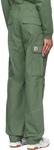 Зеленые обычные брюки-карго Carhartt Work In Progress, Duck green - фото 3