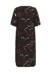 Платье Kaffe Curve Day dress, Windsor Wine/Black Flower/Bordeaux - фото 6