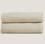 Плед Zara Home Chenille, коричневый, 140х190 см - фото